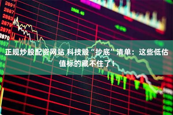 正规炒股配资网站 科技股“抄底”清单：这些低估值标的藏不住了！